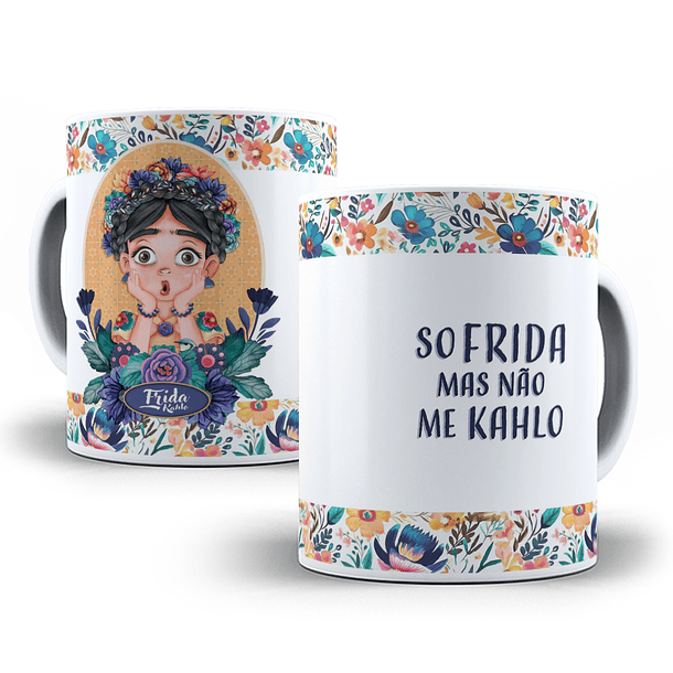 7 Artes para Caneca Frida Kalo Arquivo em Jpg  5