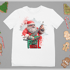 10 Artes para Camisa de Papai Noel do Rock Arquivo em CorelDraw