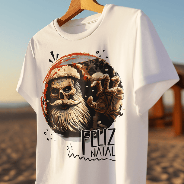 10 Artes para Camisa de Papai Noel de Terror Arquivo em CorelDraw 7