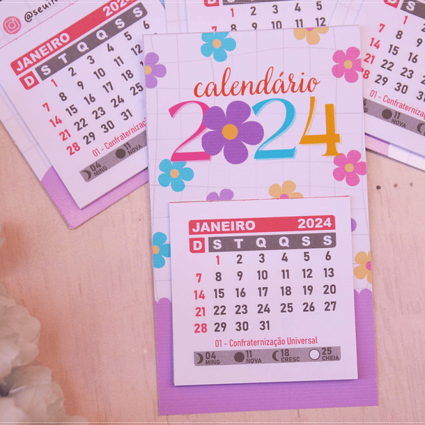 Arquivo Calendário de Mesa e Geladeira 2024 em Pdf 5