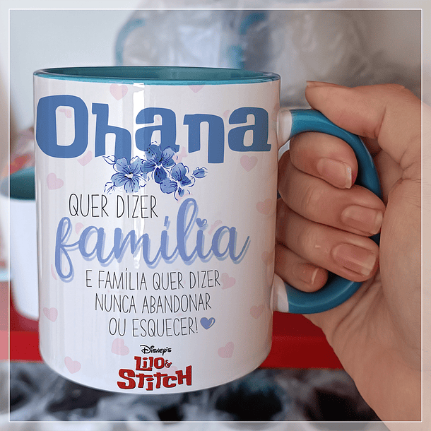 Arte Caneca Ohana Stitchi Arquivo em Jpg  1