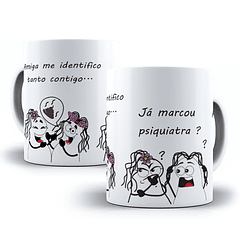 Arte Caneca Caneca Amigas Flork Vol.2 Arquivo Editável + Png