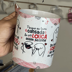 Arte Caneca Flork Namorados De todos os loucos do Mundo eu quis você Png 