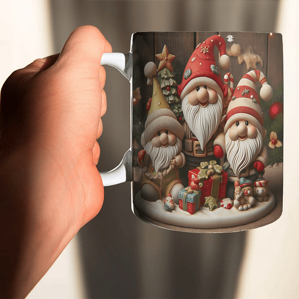 10 Artes para Caneca Natal Duendes Arquivo em Jpg  2