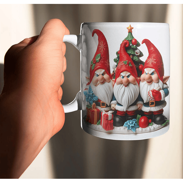 10 Artes para Caneca Natal Duendes Arquivo em Jpg  3