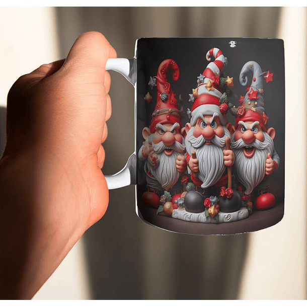 10 Artes para Caneca Natal Duendes Arquivo em Jpg  4