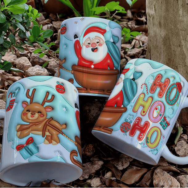 7 Artes para Caneca Natal Infladas Arquivo Editável 6