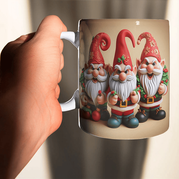 10 Artes para Caneca Natal Duendes Arquivo em Jpg  5