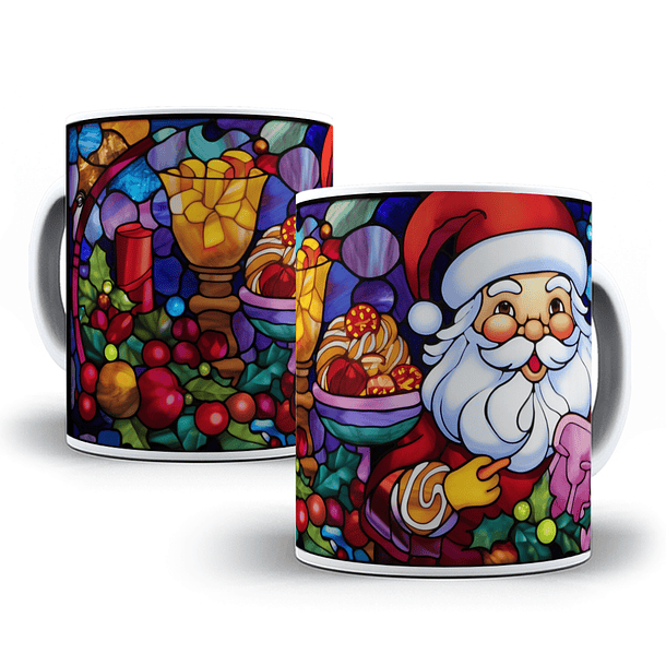 8 Artes para Caneca Papai Noel Arquivo em Jpg 6