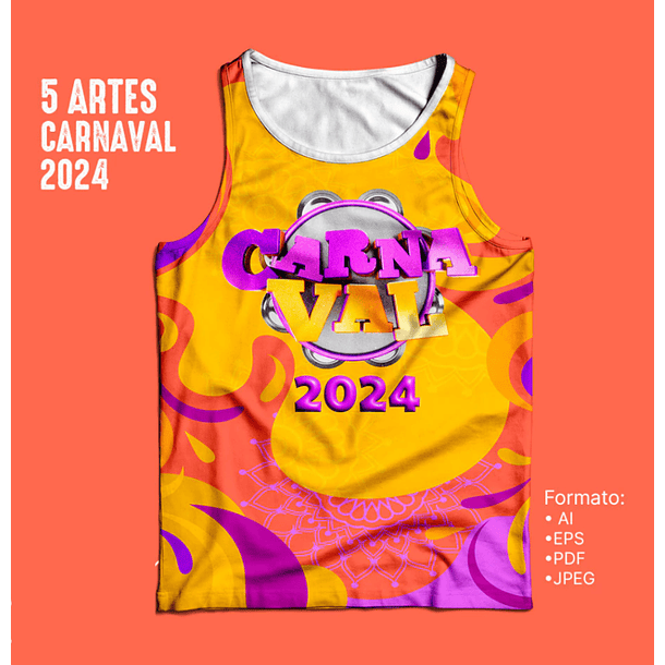 5 Artes Vetor Abadás Carnaval 2024 Arquivos Editável 2