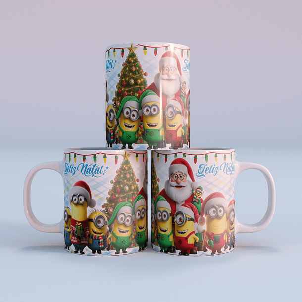 37 Artes para Caneca Natal Personagens Arquivo em Jpg 10