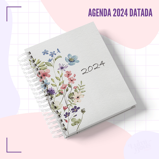 Arquivo Agenda Floral Datada 2024 Arquivo em Pdf  3