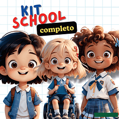 Kit Digital Volta as Aulas Mascotes School Arquivos em Png   