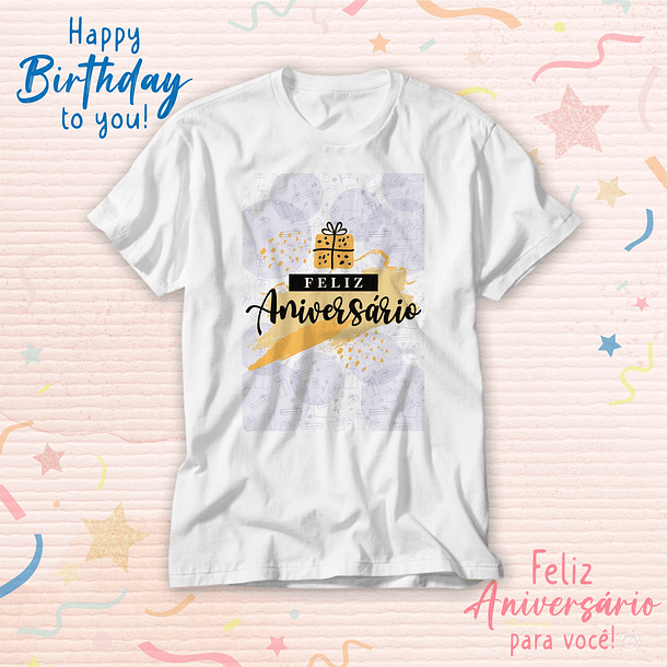 14 Artes para Camisa Fleiz Aniversário Arquivo Editavél 4