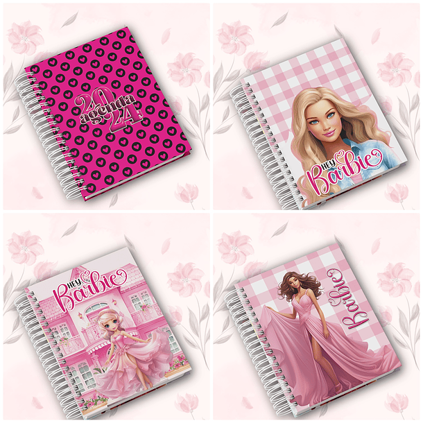 Agenda Escolar Pink Girls Menina Barbie Arquivo em Pdf 4