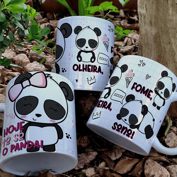 4 Artes para Caneca Panda Sarcástico Arquivo Editável 3