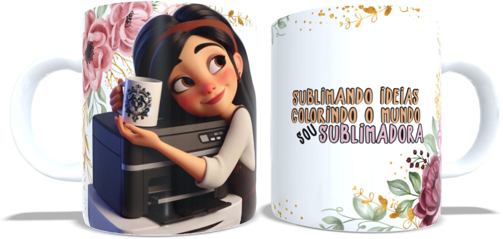 4 Artes para Caneca Sublimadora Arquivo em Jpg 3