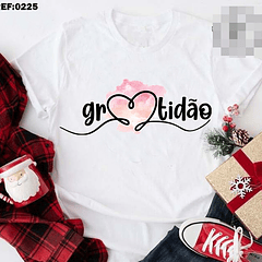 10 Artes para Camisa Gratidão Arquivo Editável 