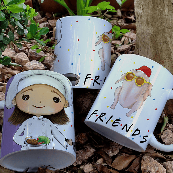 8 Artes para Caneca Amigos Friends Personagens Arquivo em Jpg 8