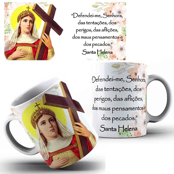 35 Artes para Caneca Santinhos Catolicos com Oração Arquivo Editável 8