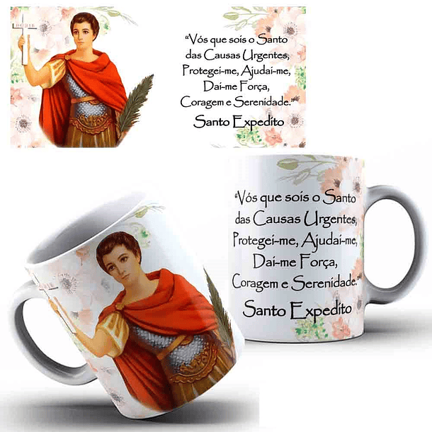 35 Artes para Caneca Santinhos Catolicos com Oração Arquivo Editável 12