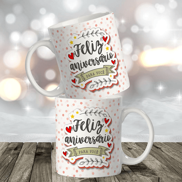 16 Artes para Caneca Aniversário Arquivo Editável  2