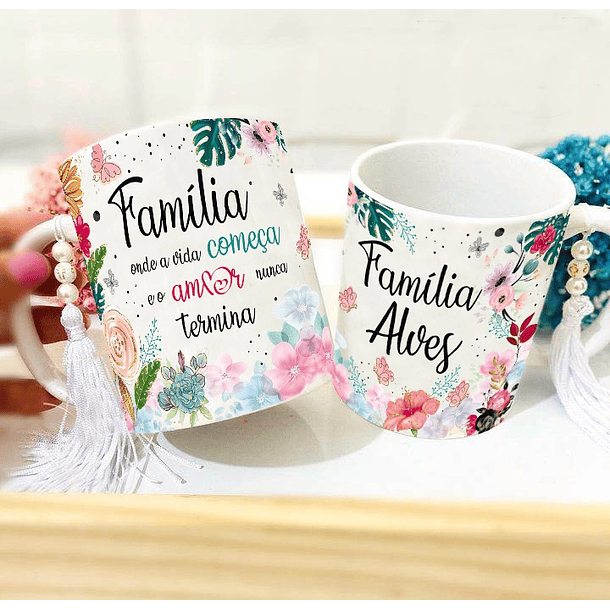 22 Artes para Caneca Frases Família Arquivo Editável 2