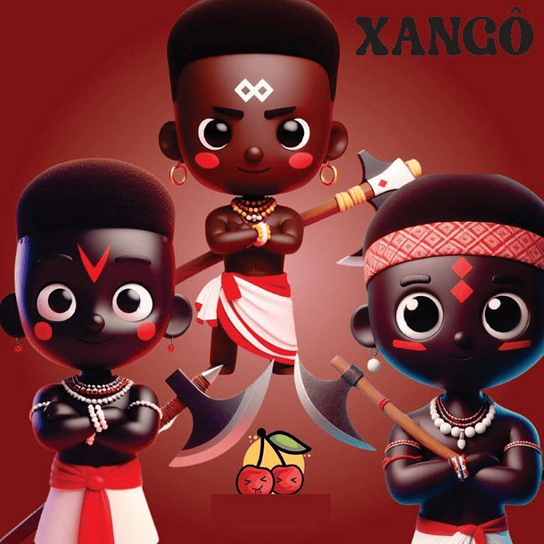 Kit Digital Mascotinhos Orixás Afro Axé em Png 4