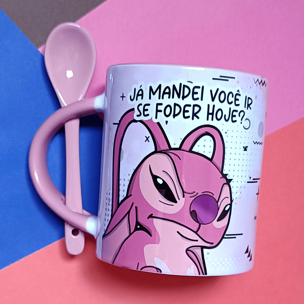 7 Artes para Caneca Stich Cansado Arquivo em Jpg 5