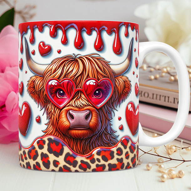 40 Artes para Caneca Dia dos Namorados 3D Vaquinha Love Arquivos Png 7