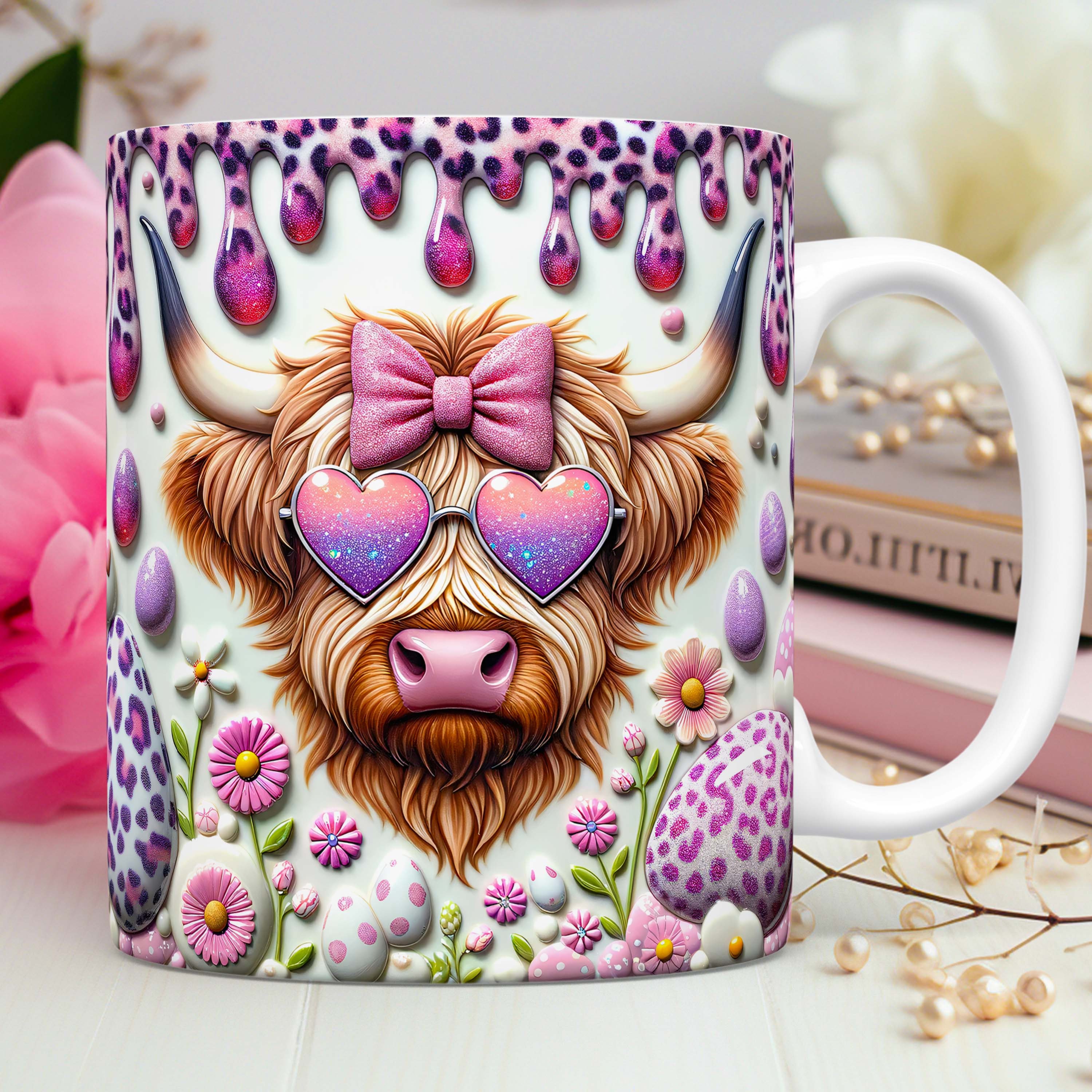 10 Artes Caneca Vaquinhas Páscoa 3d Arquivos Png 6