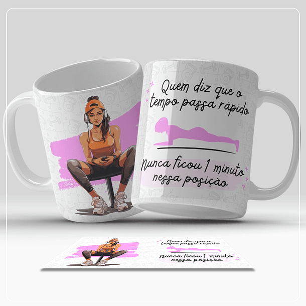 6 Artes para Caneca Academia Fitness Arquivos em Jpg 3