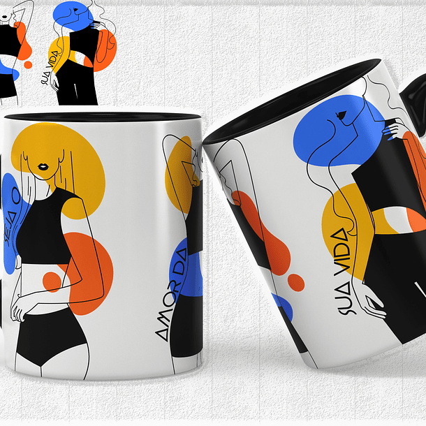 14 Artes para Caneca Empoderamento Feminino Arquivos Editável 3