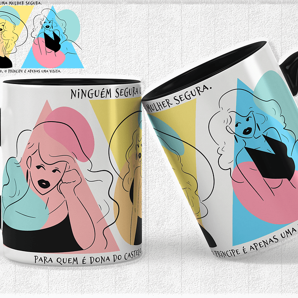 14 Artes para Caneca Empoderamento Feminino Arquivos Editável 7