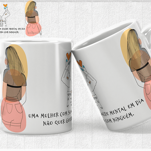 14 Artes para Caneca Empoderamento Feminino Arquivos Editável 9