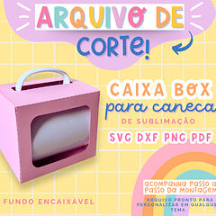 Arquivo de Corte Caixa Box para Caneca Pdf