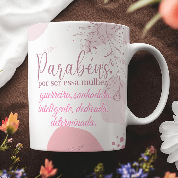 10 Artes para Caneca Dia das Mulheres Arquivos Editável 3