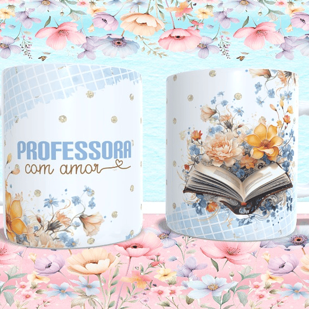 4 Arte para Caneca Professora Arquivo Editável 4