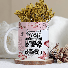 5 Arte para Caneca Borboleta Frases Superação Motivacional Arquivo Editável