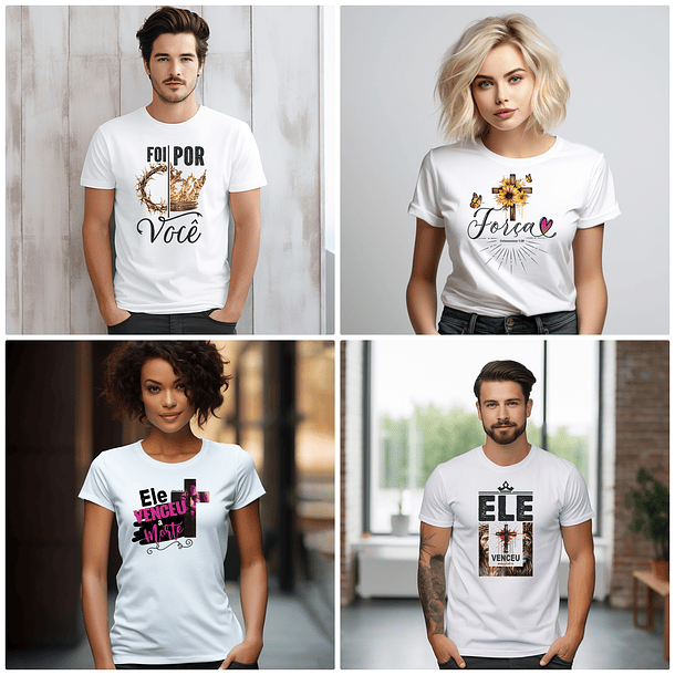 50 Arte para Camisa Frases Cristã Arquivo Editável  6