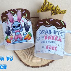 8 Arte para Caneca Stitch Páscoa Arquivo Editável