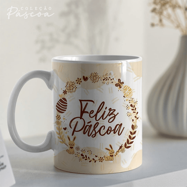 20 Arte para Caneca Páscoa Arquivo Editável 12