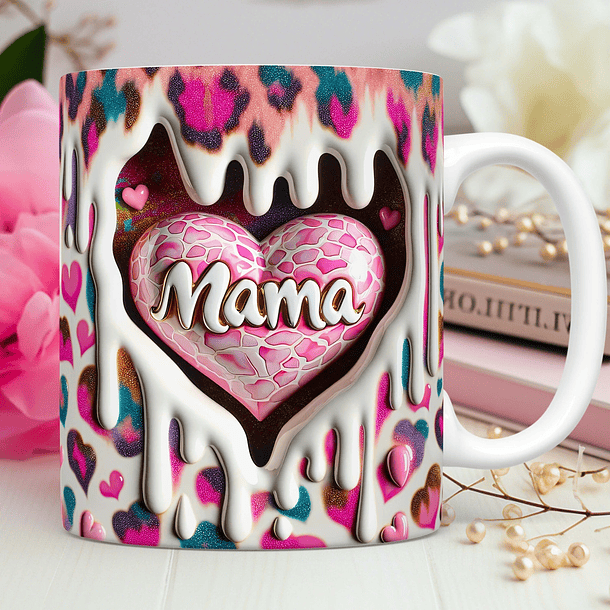 15 Artes para Caneca Dia das Mães Mama 3D Arquivos Png 1