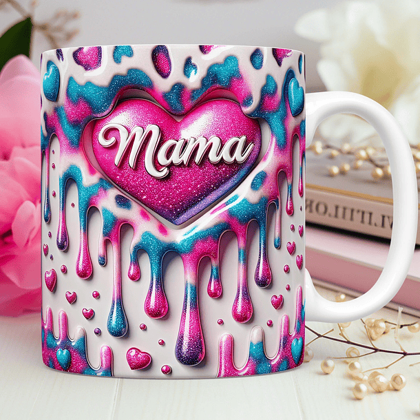 15 Artes para Caneca Dia das Mães Mama 3D Arquivos Png 3