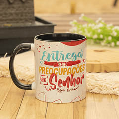 Arte Caneca Entrega suas preocupações ao Senhor Arquivo Png