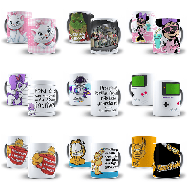 240 Artes para Caneca Frases Motivacionais Personagens e Outros Arquivo em Jpg  5