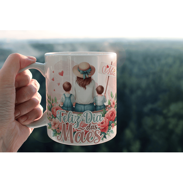 10 Arte Caneca Dia das Mães Arquivo em Png  8