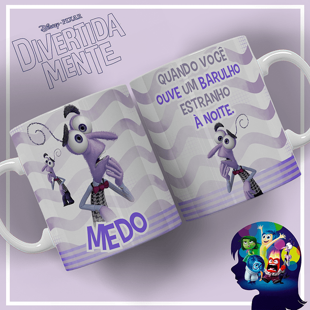 5 Artes para Caneca Divertidamente Elementos Arquivo Editável 5