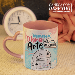 Arte Caneca Minha Obra de Arte Inesquecível Mãe Dia das Mães Arquivo Png