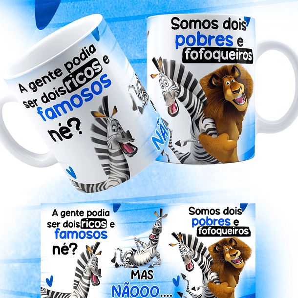 Arte Caneca A Gente podia ser dois ricos e famosos né? Arquivo Png 1